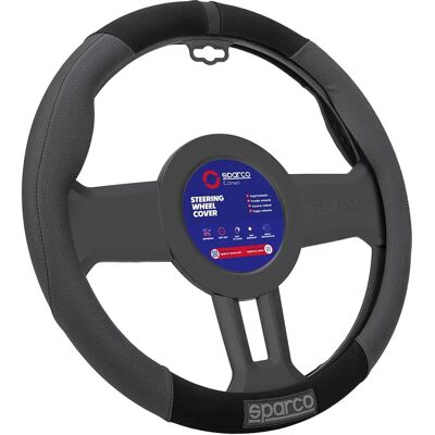 Sparco SPCS130BK Noir - Housse de volant - Publicité Sparco SPCS130BK Noir - Housse de volant - Publicité