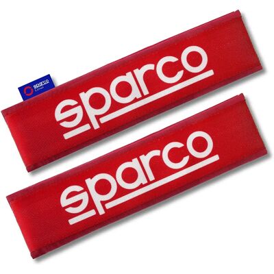 Sparco SPC1209RD Red Seat Belt Pads - Seat Belt Pads Sparco SPC1209RD Red Seat Belt Pads - Seat Belt Pads