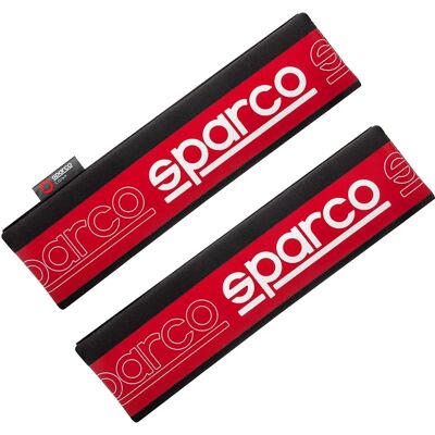 Sparco SPC1208RD Red Seat Belt Pads - Seat Belt Pads Sparco SPC1208RD Red Seat Belt Pads - Seat Belt Pads