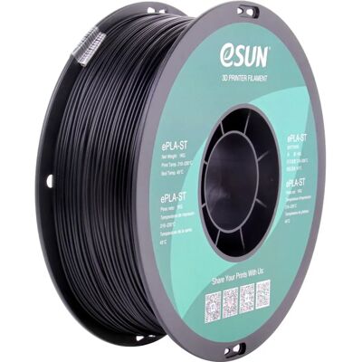 eSUN ePLA-ST 1,75mm Svart 1kg - 3D Filament eSUN ePLA-ST 1,75mm Svart 1kg - 3D Filament