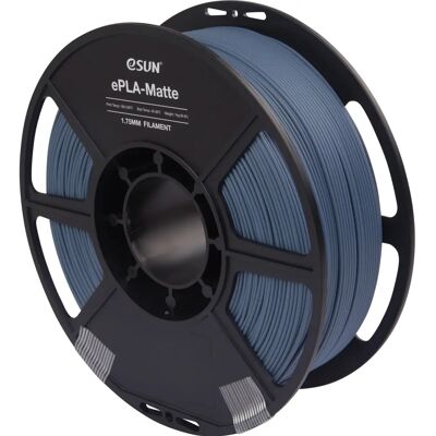 eSun ePLA-Matte Mörkgrå - 3D Filament eSun ePLA-Matte Mörkgrå - 3D Filament