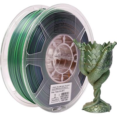 eSUN eSilk Mystic-PLA Flerfärgat Filament - 3D-utskriftsmaterial eSUN eSilk Mystic-PLA Flerfärgat Filament - 3D-utskriftsmaterial