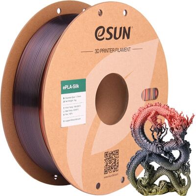 eSUN ePLA-SILK Flerfarget 1kg - 3D Skrivermateriale eSUN ePLA-SILK Flerfarget 1kg - 3D Skrivermateriale