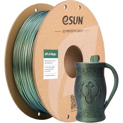 eSUN ePLA-Magic Dunkel Funkelnd Gold Filament - 3D Filament, Gold eSUN ePLA-Magic Dunkel Funkelnd Gold Filament - 3D Filament, Gold