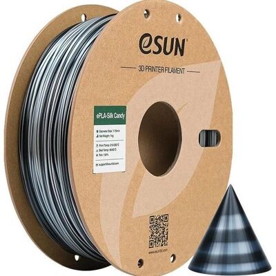 Filament eSUN ePLA-Silk Candy - 1.75mm, 1kg, Multicolore - Impression 3D Filament eSUN ePLA-Silk Candy - 1.75mm, 1kg, Multicolore - Impression 3D