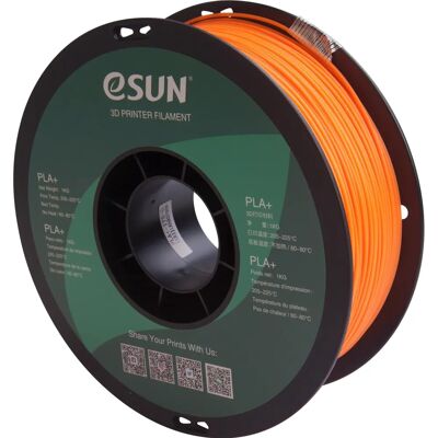 eSUN PLA+ 1,75mm Orange 1kg 3D Filament - Stoßfest, Einfach Zu Drucken, Gute Haftung eSUN PLA+ 1,75mm Orange 1kg 3D Filament - Stoßfest, Einfach Zu Drucken, Gute Haftung