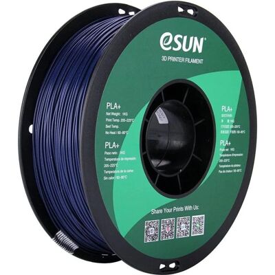eSUN Azul Oscuro PLA+ 1.75mm 1kg - Filamento 3D eSUN Azul Oscuro PLA+ 1.75mm 1kg - Filamento 3D