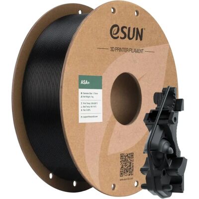 eSUN eASA Fio de filamento preto 1,75mm 1Kg - Para uso exterior eSUN eASA Fio de filamento preto 1,75mm 1Kg - Para uso exterior