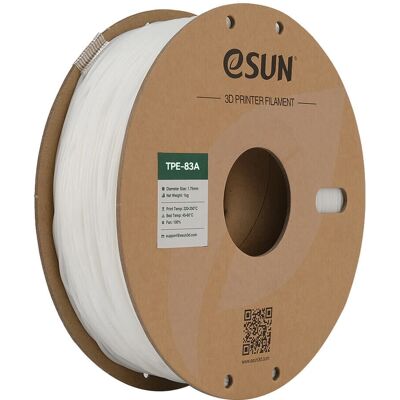 eSUN - TPE-83A - Blanc - 1.75mm - Filament eSUN - TPE-83A - Blanc - 1.75mm - Filament