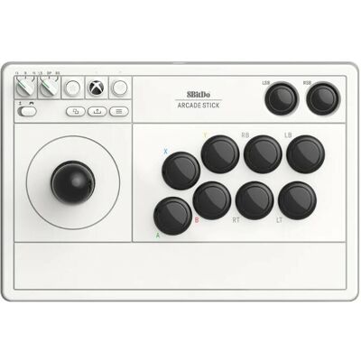 8Bitdo Kabelloser Arcade Stick - Schwarz/Weiß, PC/Xbox 8Bitdo Kabelloser Arcade Stick - Schwarz/Weiß, PC/Xbox