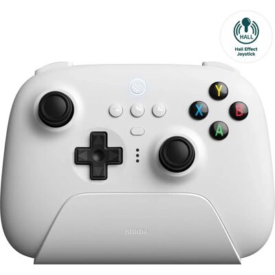 8bitdo Ultimate 2.4G Wireless Controller with Hall Effect Joystick - White 8bitdo Ultimate 2.4G Wireless Controller with Hall Effect Joystick - White