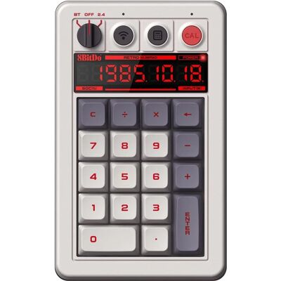 8BitDo Retro N Edition - Numerisches Tastatur - Retro, kabellos, Windows/Android 8BitDo Retro N Edition - Numerisches Tastatur - Retro, kabellos, Windows/Android
