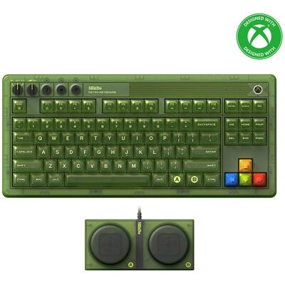 E8Bitdo Retro 87 Mechanical Keyboard - Xbox Edition - Green E8Bitdo Retro 87 Mechanical Keyboard - Xbox Edition - Green