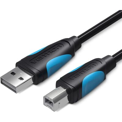 Vention USB 2.0 Nyomtatókábel - 5m Fekete - Típus-B Férfi Vention USB 2.0 Nyomtatókábel - 5m Fekete - Típus-B Férfi