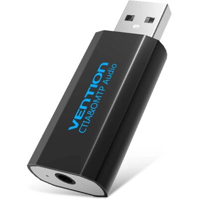 Tarjeta de Sonido Externa Vention VAB-S15-B - Enchufe EU Tarjeta de Sonido Externa Vention VAB-S15-B - Enchufe EU