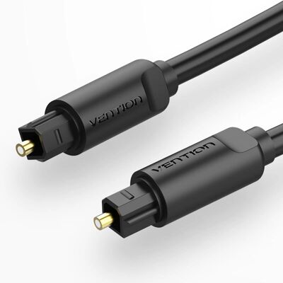 Cabo de áudio óptico Vention BAEBJ - 5m TOSLINK preto Cabo de áudio óptico Vention BAEBJ - 5m TOSLINK preto