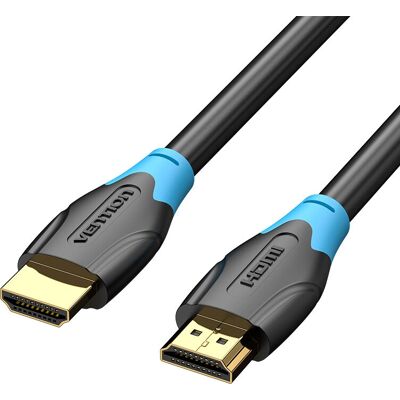 Câble HDMI Vention 1,5m 4K HDR - Noir/Bleu - HDMI 2.0 - Publicité Câble HDMI Vention 1,5m 4K HDR - Noir/Bleu - HDMI 2.0 - Publicité