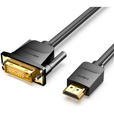 Vention ABFBG 1,5m HDMI-DVI kábel - Videó adapter Vention ABFBG 1,5m HDMI-DVI kábel - Videó adapter
