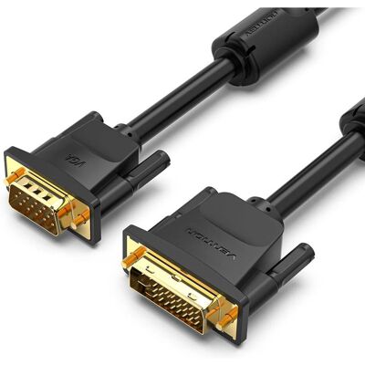 Vention DVI zu VGA Kabel - 3m - Schwarz - Video Kabel Vention DVI zu VGA Kabel - 3m - Schwarz - Video Kabel
