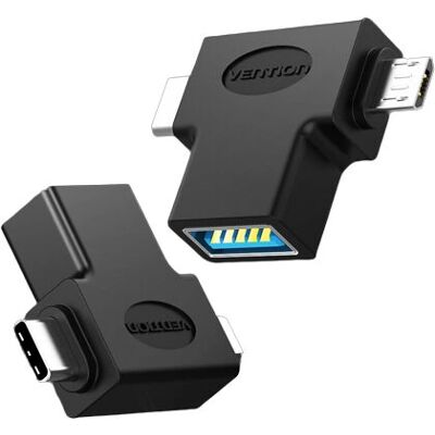 Vention USB-C Micro USB Adapter - Kabel Gender Changer Vention USB-C Micro USB Adapter - Kabel Gender Changer