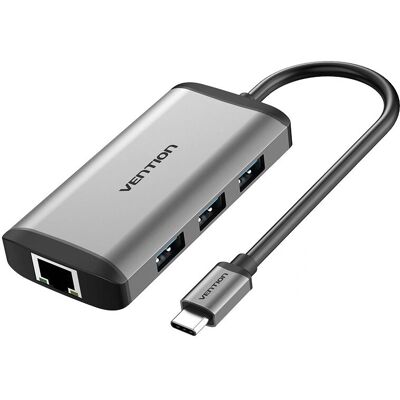 Vention CNCHB Dock per Laptop - 4K HDMI, USB 3.2, Ethernet, Grigio Vention CNCHB Dock per Laptop - 4K HDMI, USB 3.2, Ethernet, Grigio