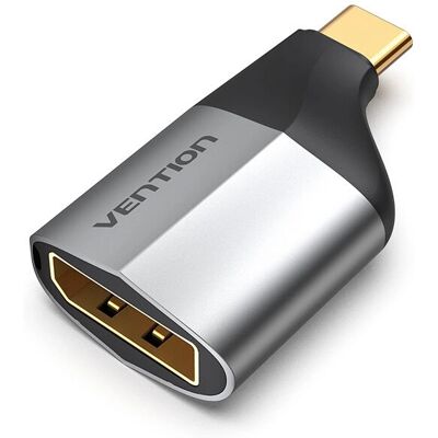 Vention USB-C - DisplayPort Adapter - 4K Video, Schwarz, Grau Vention USB-C - DisplayPort Adapter - 4K Video, Schwarz, Grau