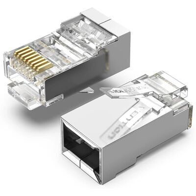 Vention IDAR0-10 Kabelverbinder - RJ45 - Silber, Transparent Vention IDAR0-10 Kabelverbinder - RJ45 - Silber, Transparent