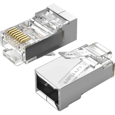 Connettore filo RJ45 Vention IDCR0-100 Argento - Connettore di filo Connettore filo RJ45 Vention IDCR0-100 Argento - Connettore di filo