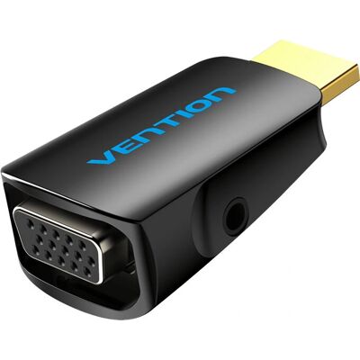 Adaptador HDMI para VGA Vention AIDB0 - 1080p - Preto Adaptador HDMI para VGA Vention AIDB0 - 1080p - Preto