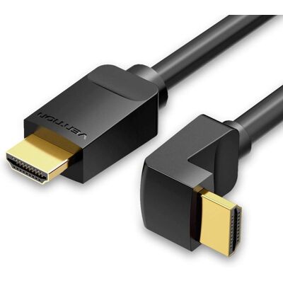 Vention HDMI Kabel 2m - 90° Winkel 4K HDMI Hochgeschwindigkeit - Schwarz Vention HDMI Kabel 2m - 90° Winkel 4K HDMI Hochgeschwindigkeit - Schwarz