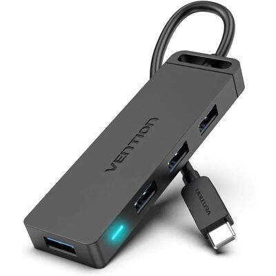 Vention USB C Hub 4 Puertos - Accesorios para Computadora Type C HUB Vention USB C Hub 4 Puertos - Accesorios para Computadora Type C HUB