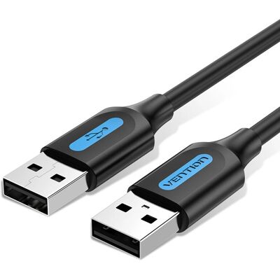 Vention COJBH 3m Musta USB 2.0 Kaapeli - USB Uros Vention COJBH 3m Musta USB 2.0 Kaapeli - USB Uros