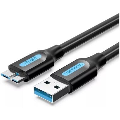 Vention USB 3.0 Micro-B Kabel - 3m Schwarz - Daten & Strom Vention USB 3.0 Micro-B Kabel - 3m Schwarz - Daten & Strom