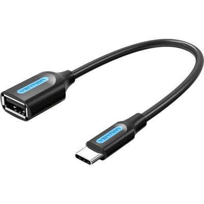 Vention USB C OTG-kaapeli - 10cm, Musta Vention USB C OTG-kaapeli - 10cm, Musta
