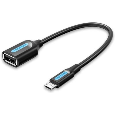 Vention USB Kabel 0,15m Micro-USB B naar USB A Zwart Vention USB Kabel 0,15m Micro-USB B naar USB A Zwart