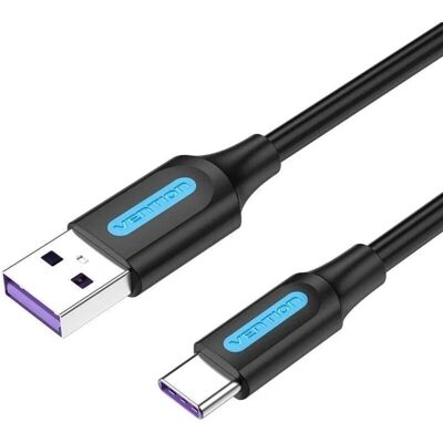 Vention CORBD USB 2.0 zu USB-C Kabel - 50cm - Schwarz Vention CORBD USB 2.0 zu USB-C Kabel - 50cm - Schwarz