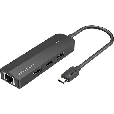 Vention TGOBB Hub USB-C - 5 Portas, Preto Vention TGOBB Hub USB-C - 5 Portas, Preto