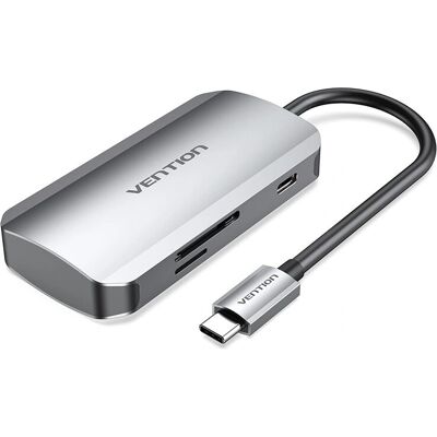 Vention USB-C 3x USB3.0 Dockingstation - Grau Vention USB-C 3x USB3.0 Dockingstation - Grau