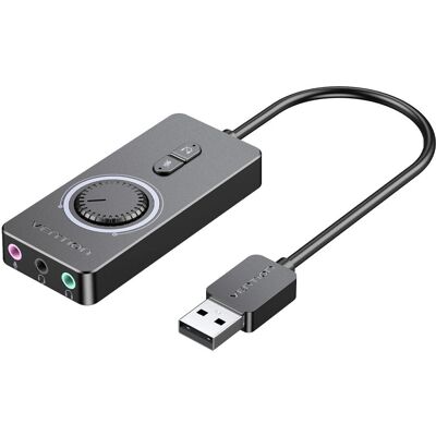 Carte Son Externe Vention CDRBB - USB - Prise Jack 3.5mm Carte Son Externe Vention CDRBB - USB - Prise Jack 3.5mm