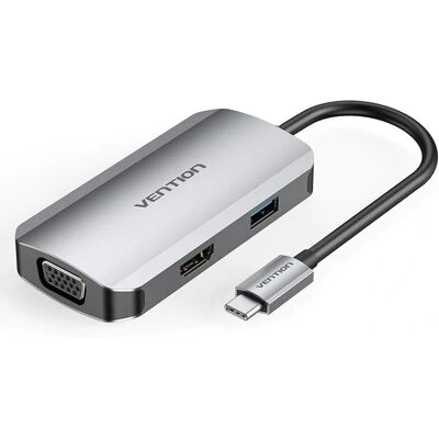 Vention TOAHB Laptop Dock - 4K, USB-C, HDMI, VGA Vention TOAHB Laptop Dock - 4K, USB-C, HDMI, VGA