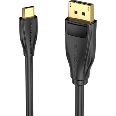Vention USB-C till DisplayPort Adapter - 1 m - Svart - Videokabel Vention USB-C till DisplayPort Adapter - 1 m - Svart - Videokabel