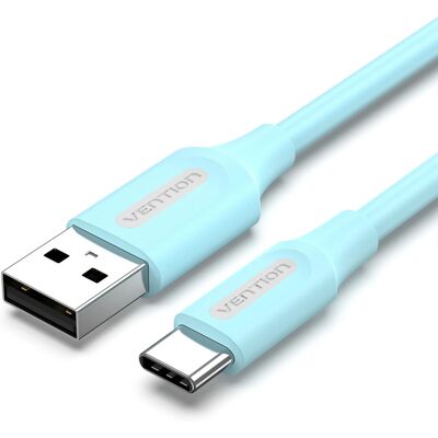 Cable USB Vention COKSH - USB A USB C 2m Azul Claro Cable USB Vention COKSH - USB A USB C 2m Azul Claro