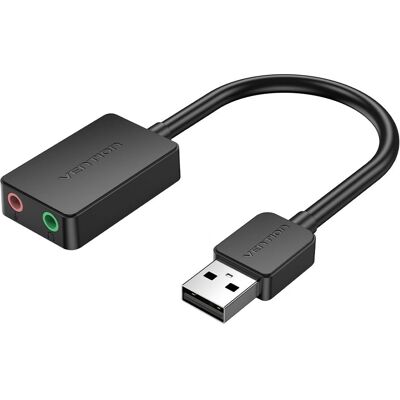 Vention Externe USB 2.0 Soundkarte 2-Port Vention Externe USB 2.0 Soundkarte 2-Port