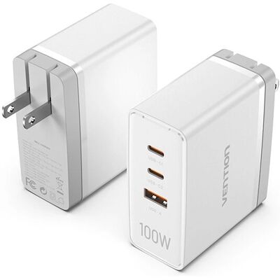 Vention FEGW0-EU Weiß 100 W Wandladegerät - Ladegerät Vention FEGW0-EU Weiß 100 W Wandladegerät - Ladegerät
