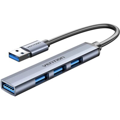Vention CKOHB USB-Hub - 4 Anschlüsse, Grau Vention CKOHB USB-Hub - 4 Anschlüsse, Grau