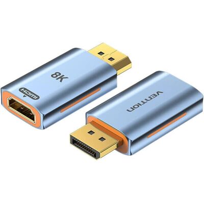 Vention HDMI female - DisplayPort male adaptor - 8K, Blue Vention HDMI female - DisplayPort male adaptor - 8K, Blue