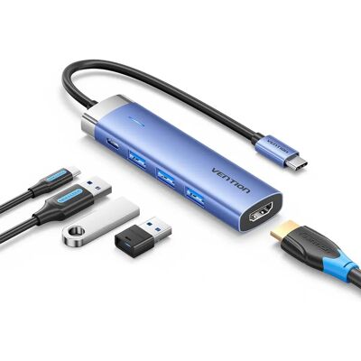 VENTION Tgesb USB-C Docking Station - 3 USB, HDMI, Power Delivery VENTION Tgesb USB-C Docking Station - 3 USB, HDMI, Power Delivery