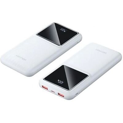 Vention Powerbank 10000mAh - Rychlé nabíjení - Bílá Vention Powerbank 10000mAh - Rychlé nabíjení - Bílá