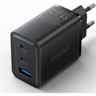 Încărcător de perete Vention 65W GaN - 2xUSB-C, USB-A Încărcător de perete Vention 65W GaN - 2xUSB-C, USB-A