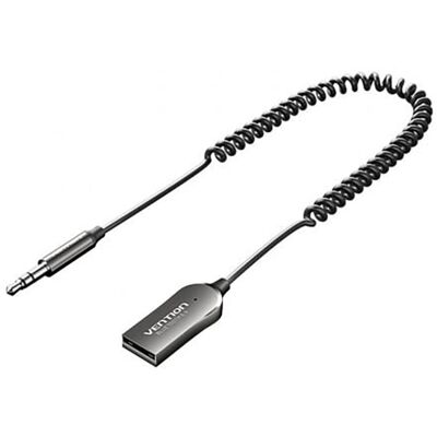 Vention Bluetooth 5.4 Aux Adapter Bezprzewodowy samochodowy Bluetooth odbiornik - Audio Mikrofon Handsfree - 1,5m Szary Vention Bluetooth 5.4 Aux Adapter Bezprzewodowy samochodowy Bluetooth odbiornik - Audio Mikrofon Handsfree - 1,5m Szary